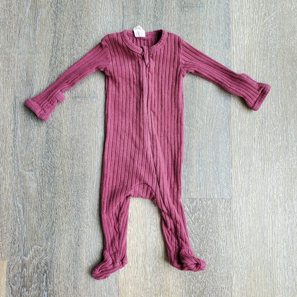 Kate Quinn long sleeve zipper footie - Wild Ginger